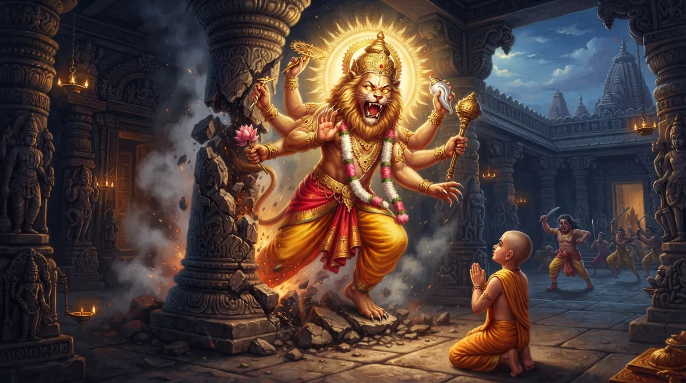 भगवान नरसिंह: विष्णु को क्यों लेना पड़ा आधा शेर, आधा इंसान का अवतार?