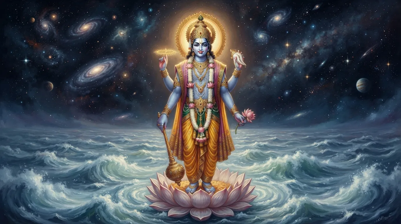 भगवान विष्णु का रंग नीला क्यों है? जानें इसके गहरे आध्यात्मिक रहस्य