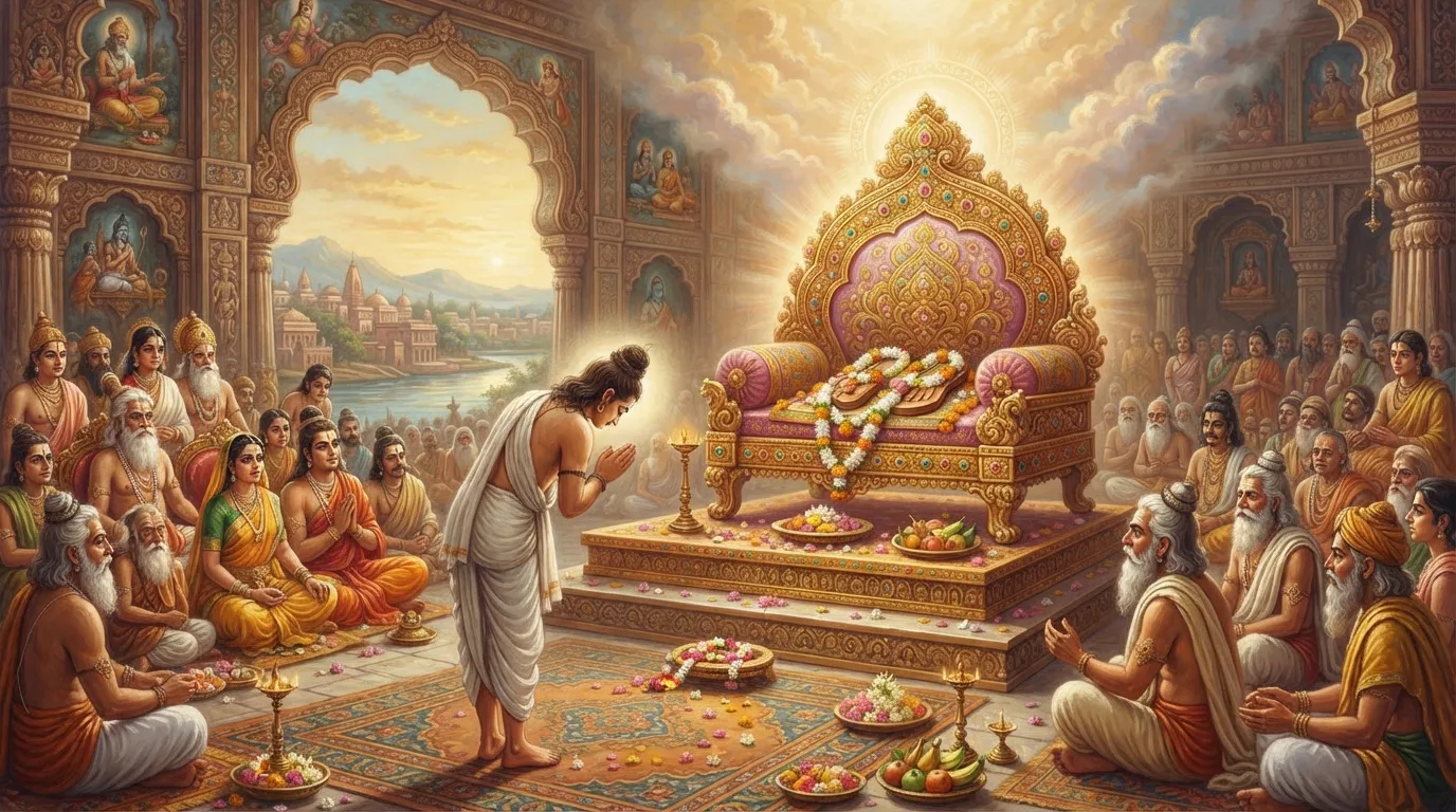 राम के सिंहासन पर भरत क्यों नहीं बैठे? खड़ाऊं रखकर राज करने का रहस्य