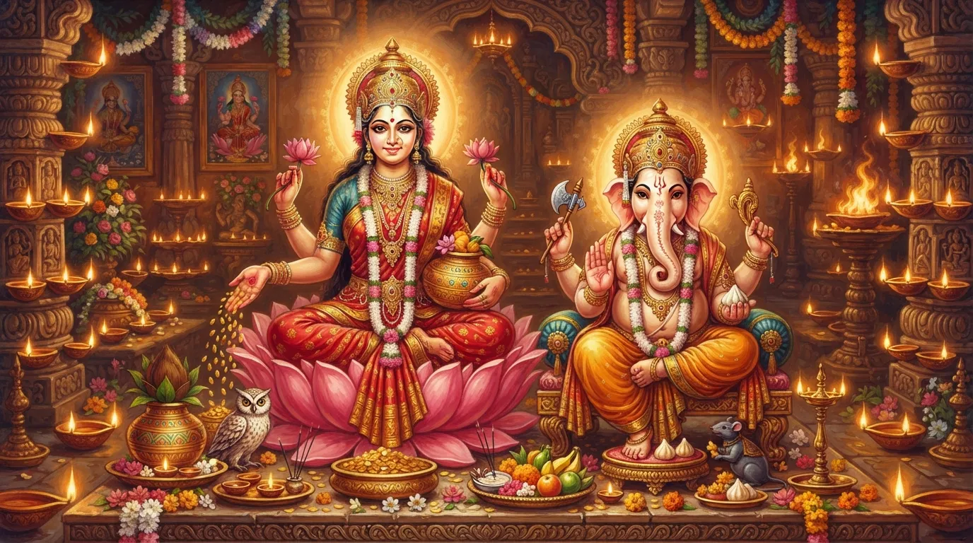 दीवाली पर लक्ष्मी जी के साथ गणेश जी की पूजा क्यों होती है?