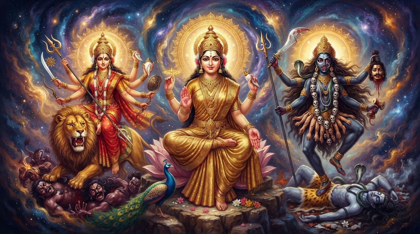 दुर्गा, काली, पार्वती: क्या ये एक ही देवी के तीन रूप हैं?