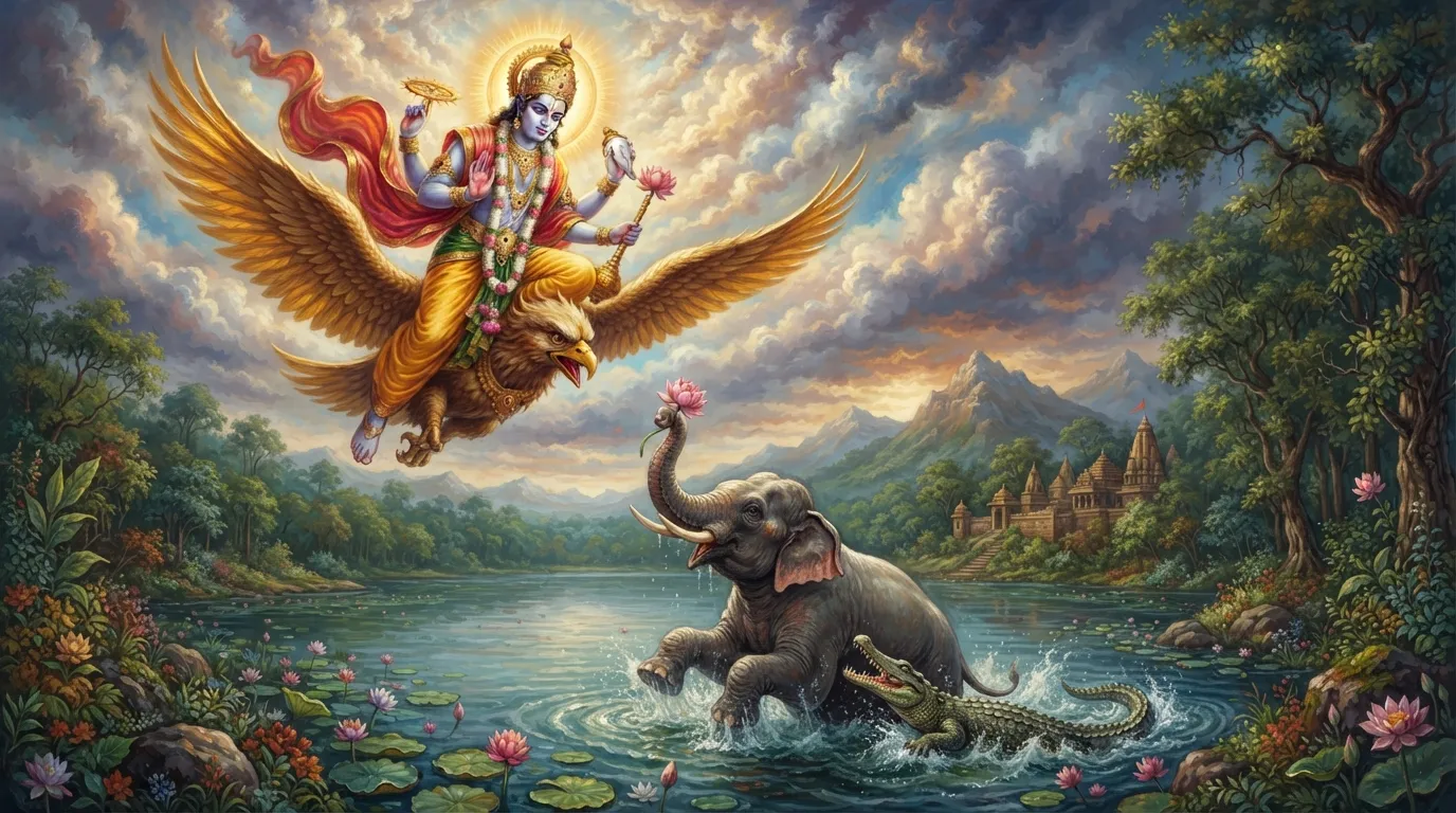 गजेंद्र मोक्ष: क्यों एक हाथी की पुकार पर नंगे पैर दौड़े थे श्रीहरि विष्णु?