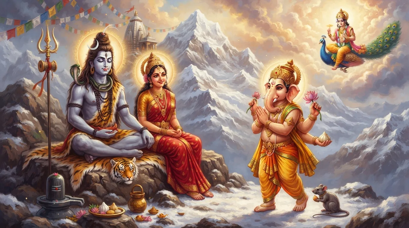 गणेश जी ने दुनिया का चक्कर लगाए बिना भी रेस कैसे जीती?