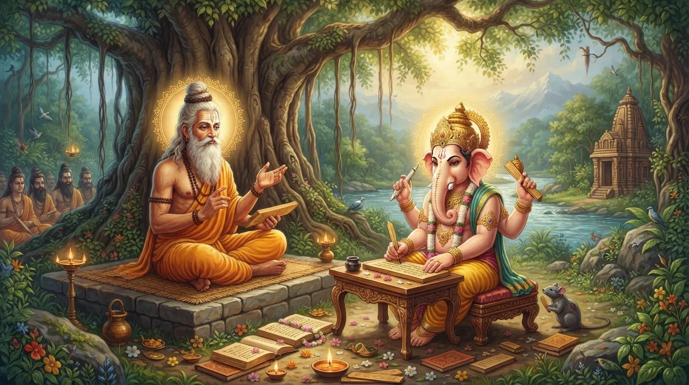 गणेश जी ने महाभारत लिखने के लिए व्यास जी के सामने क्या शर्त रखी थी?