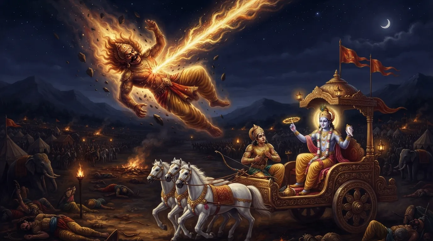 घटोत्कच की मृत्यु: वो बलिदान जिसने अर्जुन को जीवनदान दिया