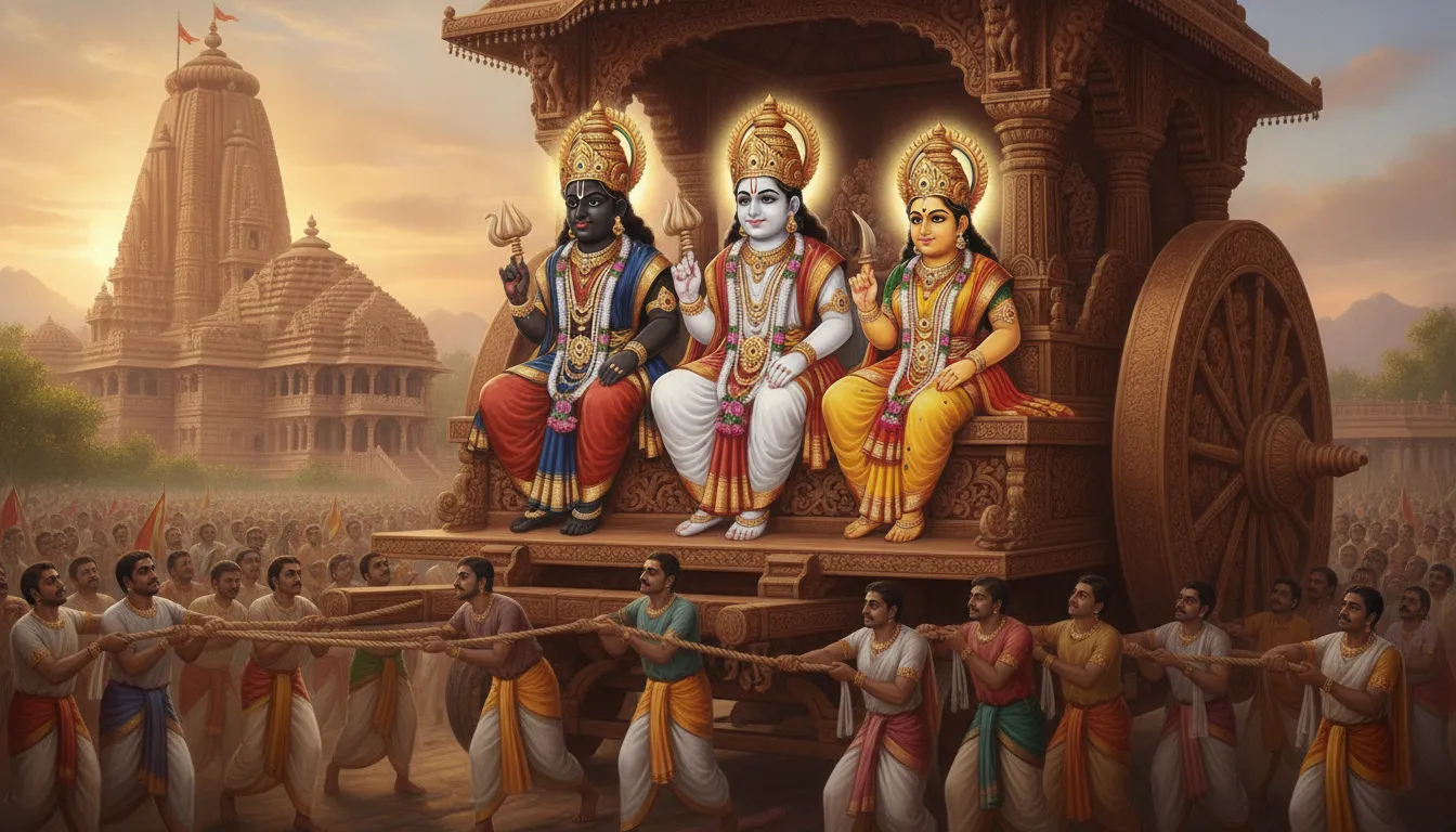 जगन्नाथ रथ यात्रा: अद्भुत कहानी, महत्व और गहरा संदेश