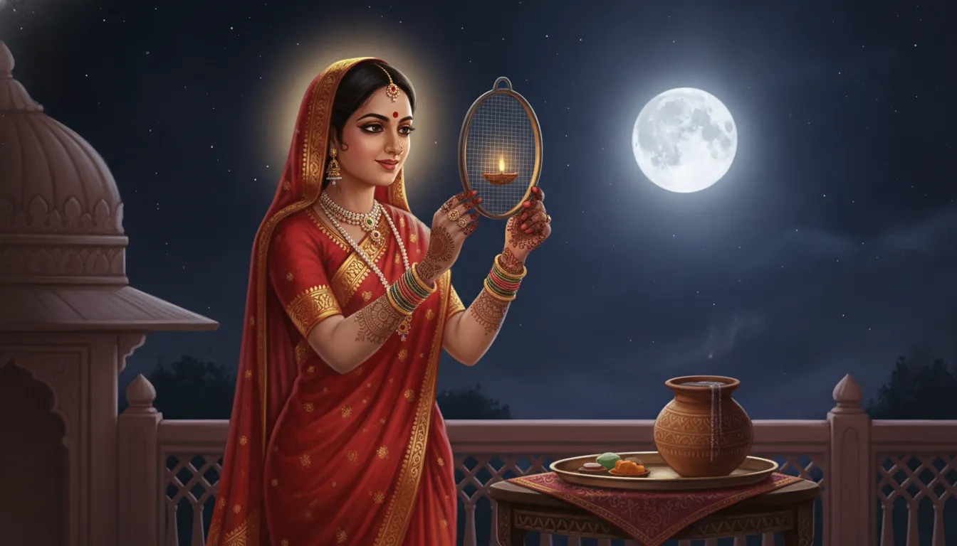 करवा चौथ पर छलनी से चांद क्यों देखते हैं: एक गहरा अर्थ