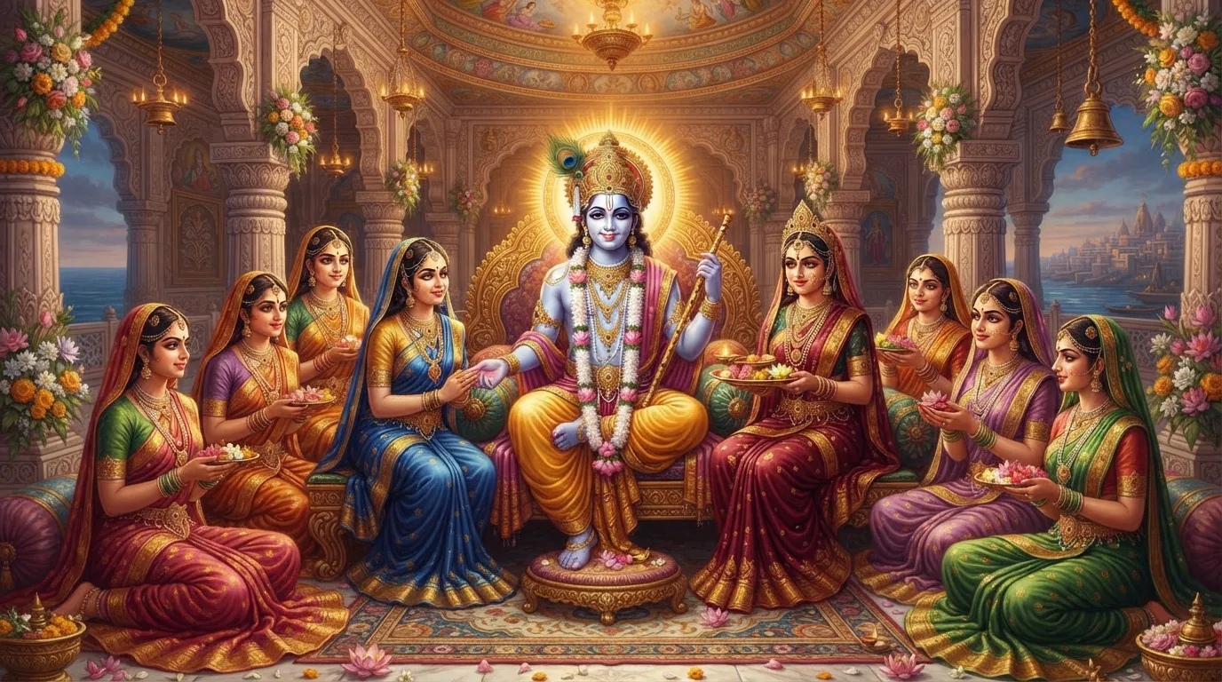 कृष्ण की 8 प्रमुख रानियाँ कौन थीं? जानें अष्टभार्या की कहानी