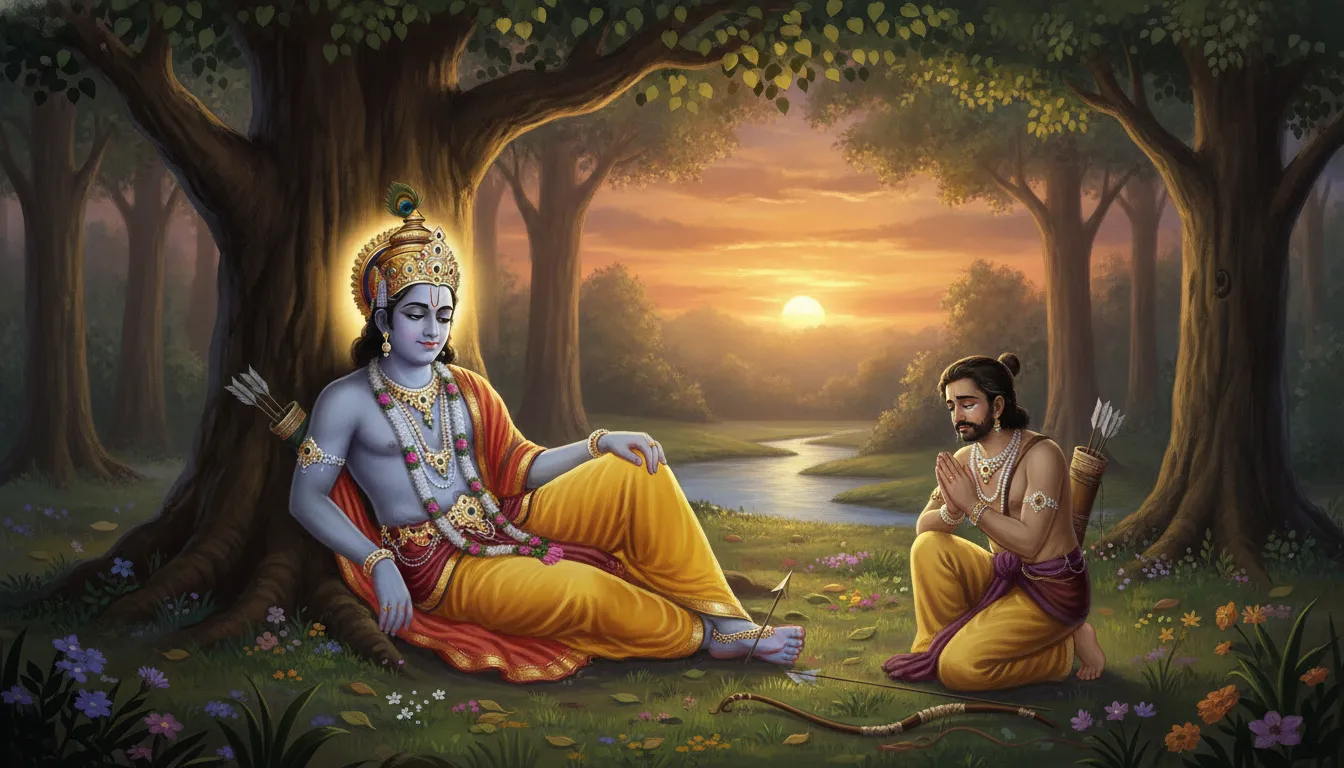 एक शिकारी कैसे बना भगवान कृष्ण की मृत्यु का कारण?