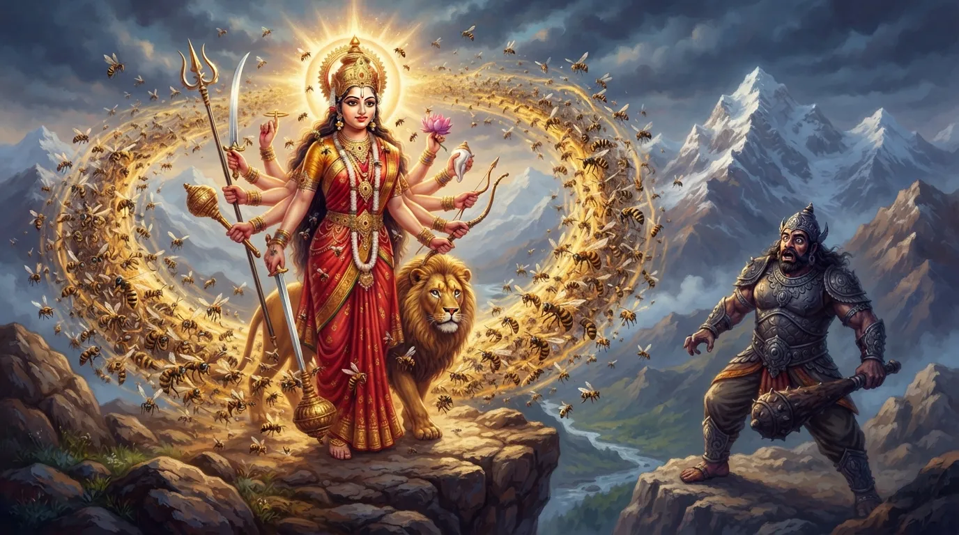 जब माँ दुर्गा बनीं लाखों मधुमक्खियाँ: देवी भ्रामरी की अद्भुत कथा