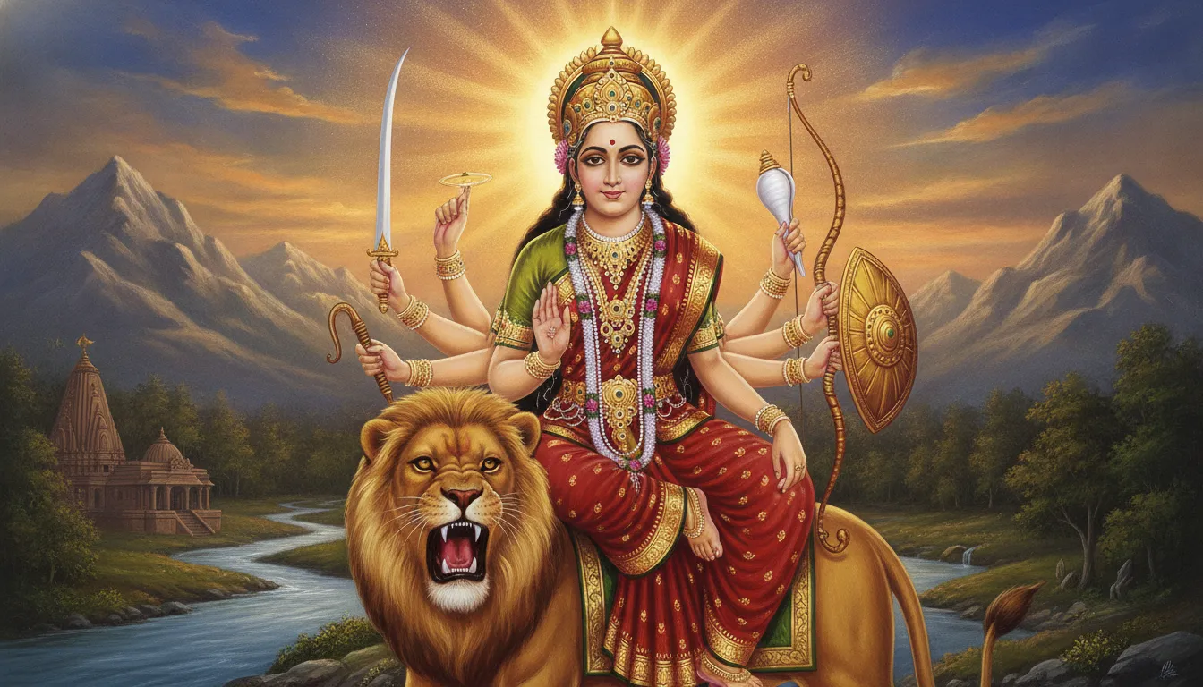 माँ दुर्गा के 10 शस्त्रों का रहस्य: ये सिर्फ़ हथियार नहीं, जीवन जीने की कला है