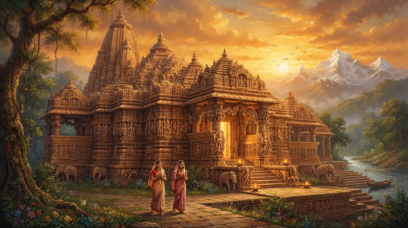 मंदिर की दीवारों पर सिर्फ़ देव-प्रतिमाएँ ही क्यों नहीं होतीं?