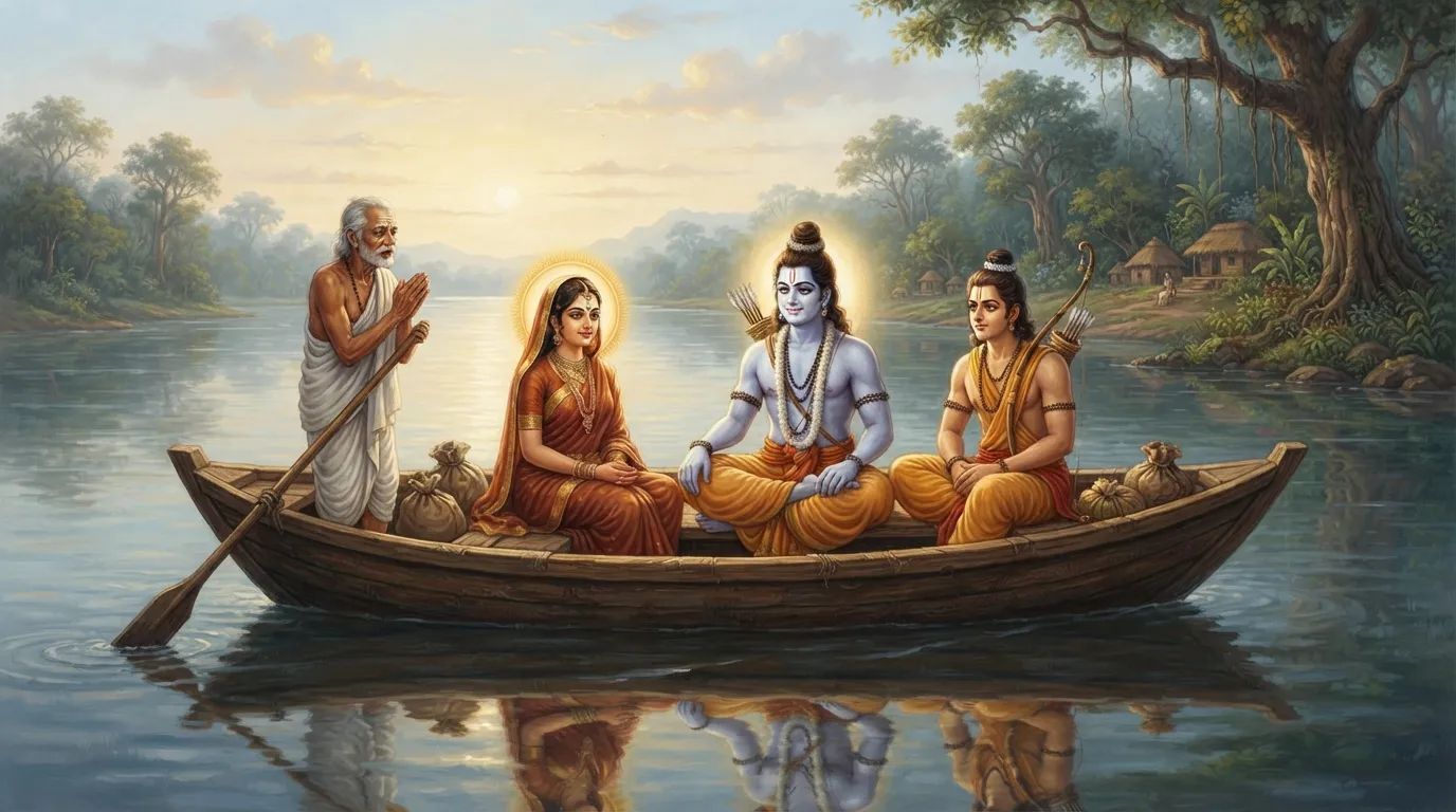 राम और केवट: जब एक नाविक ने भगवान को गंगा पार कराने से मना कर दिया