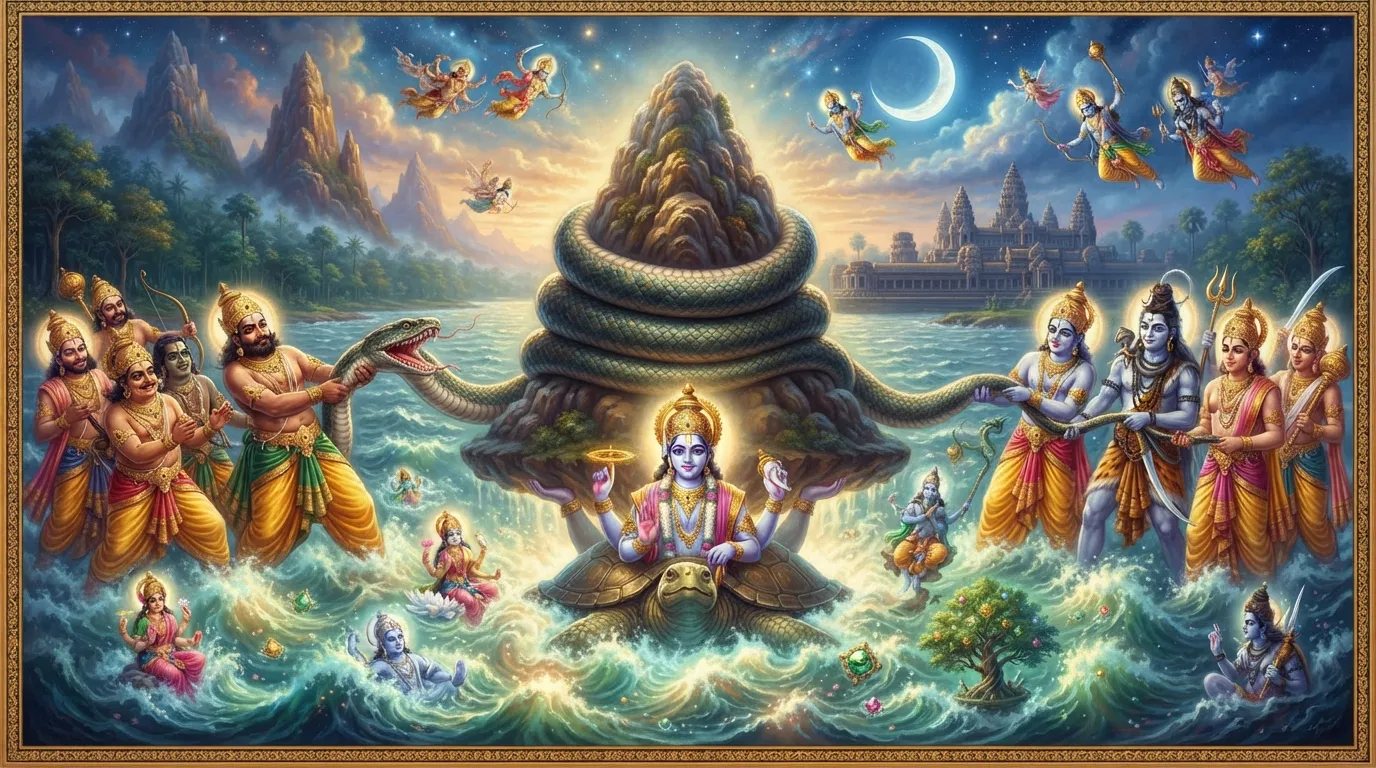 समुद्र मंथन: दिवाली, धनतेरस, शिवरात्रि की एक ही कहानी