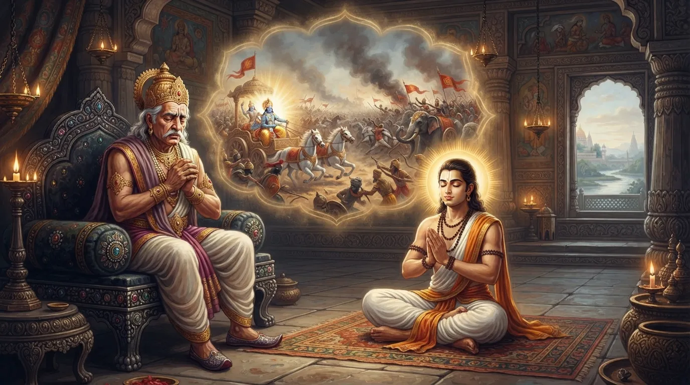 संजय की दिव्य दृष्टि: कैसे हुआ महाभारत युद्ध का पहला 'Live Telecast'?