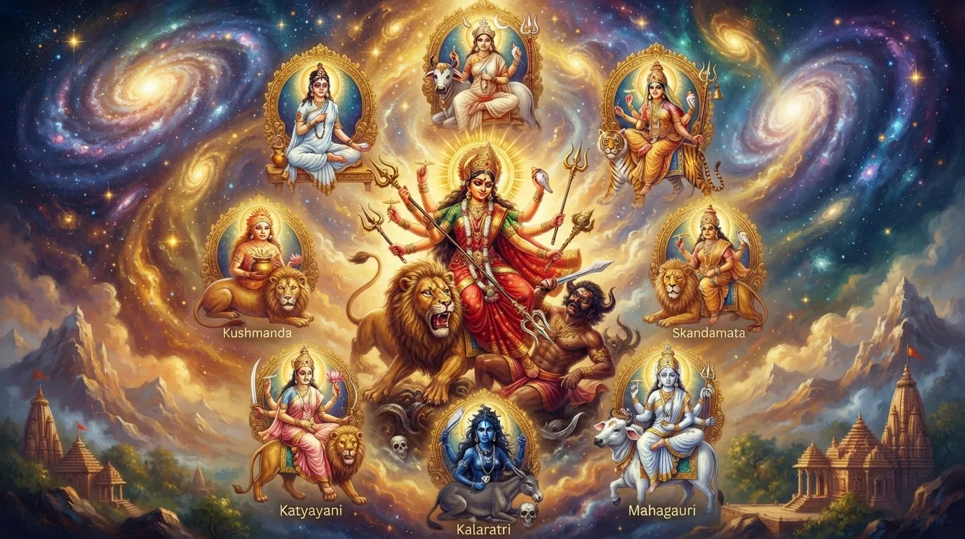 शैलपुत्री से सिद्धिदात्री: माँ दुर्गा के नौ रूपों की पूरी कहानी
