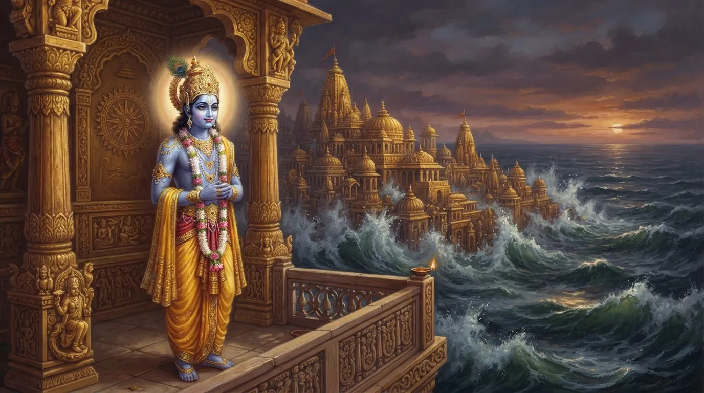 सोने की द्वारका का रहस्य: भगवान कृष्ण की नगरी समुद्र में क्यों डूबी?