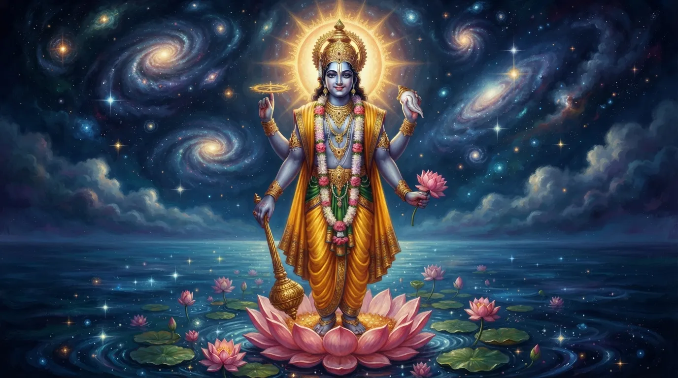 विष्णु के चार हाथ: शंख, चक्र, गदा, पद्म का रहस्य